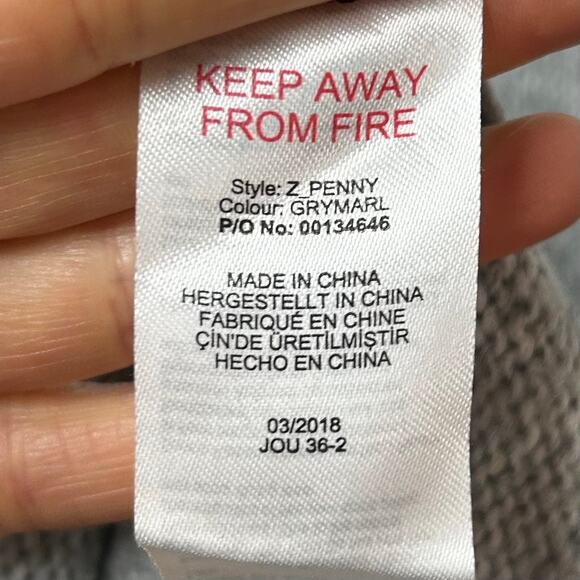 Joules Gray Penny Floral Embroidery Pullover Sweater Size 8 Crew Wool Blend - Picture 9 of 10